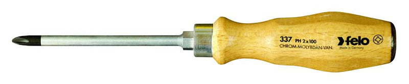 PH 1 x 3.2" Wooden Handle Screwdriver